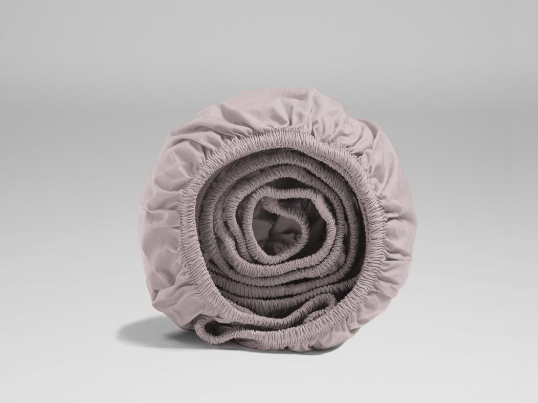 Børnefaconlagen percale pale rose 60x120x15