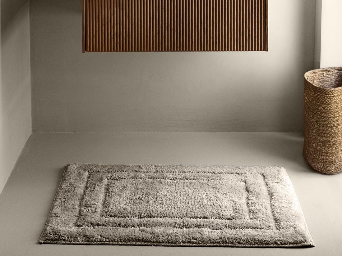 Tapis de bain de luxe taupe chaud 60x100