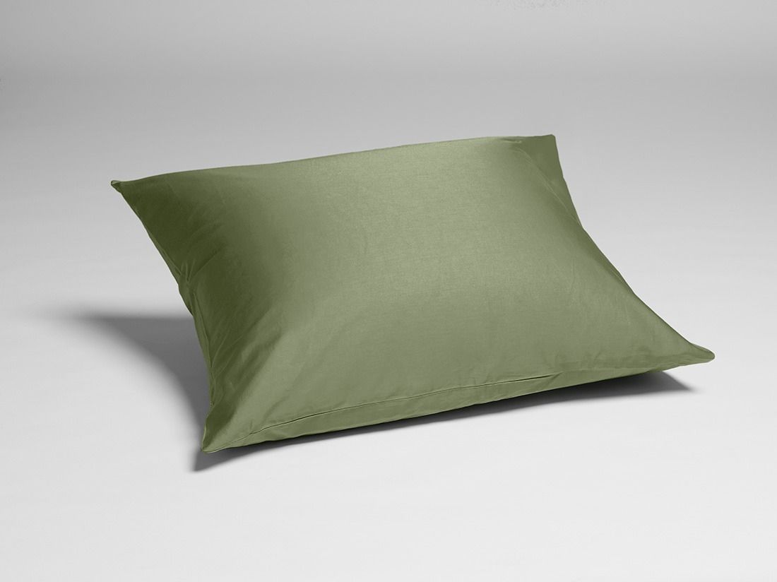 Örngott bomullssatin mid olive