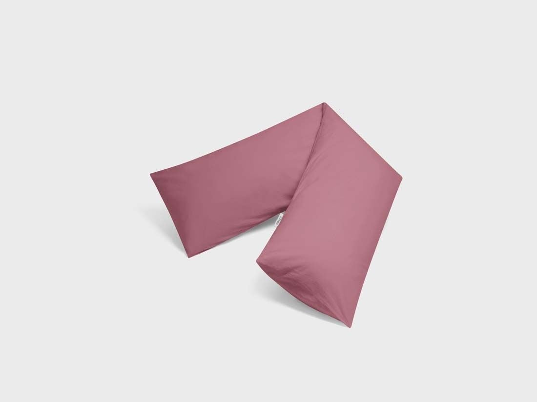 Kussensloop zijslaper percal katoen raspberry dream 37x160