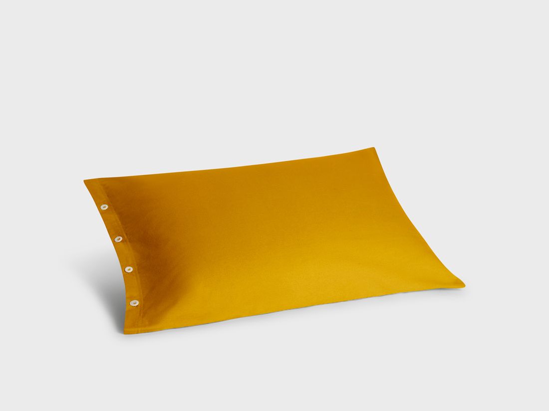 Pudebetræk bomuldsflonel indian yellow 50x70