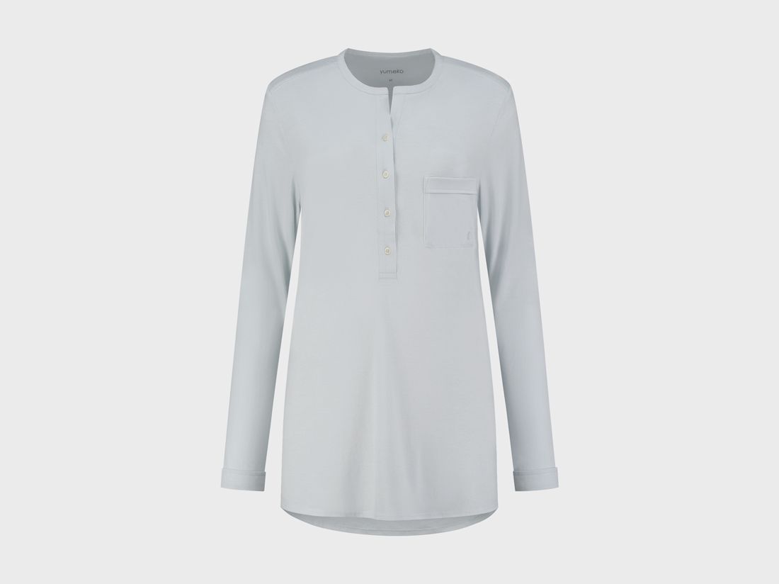 Pyjamasjacka dam jersey morning blue