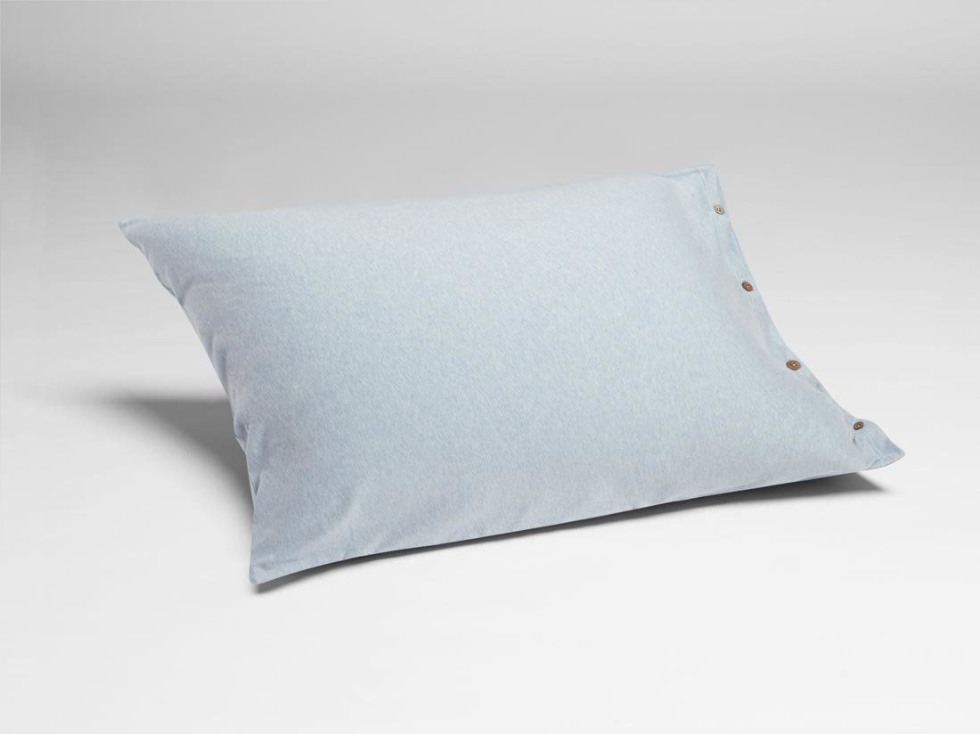 Kissenbezug Baumwolljersey Soft Blue
