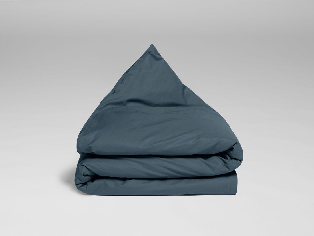 Kinderdekbedovertrek percal katoen blue 120x150