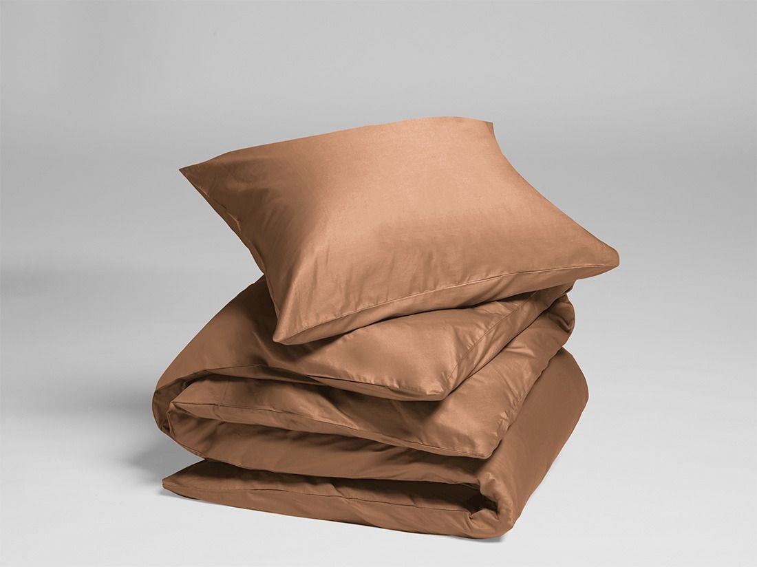 Satin-Bettwäsche Caramel