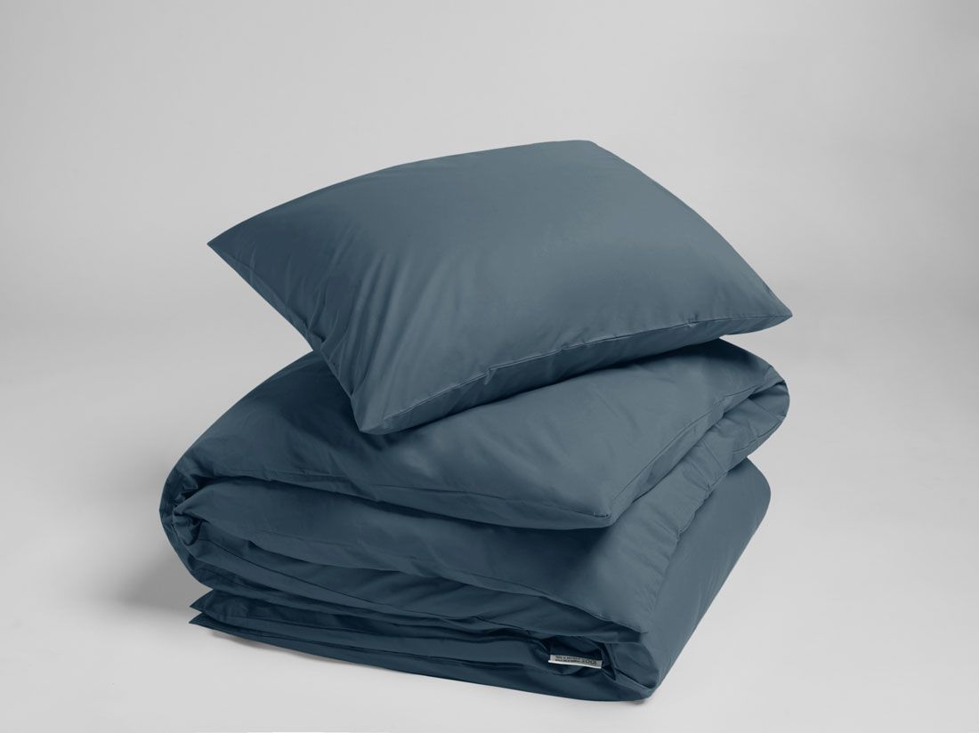 Dekbedovertrek percal katoen blue 140x220 + 1/60x70
