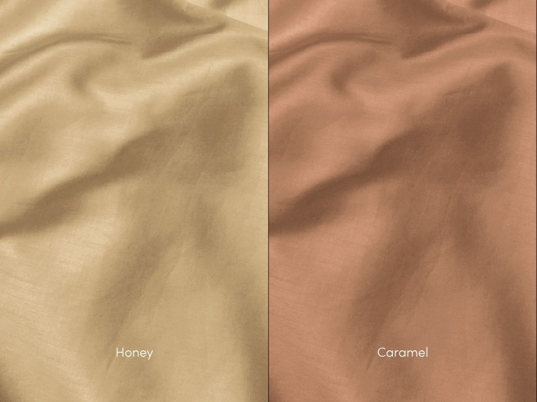 Satin-Bettwäsche Caramel