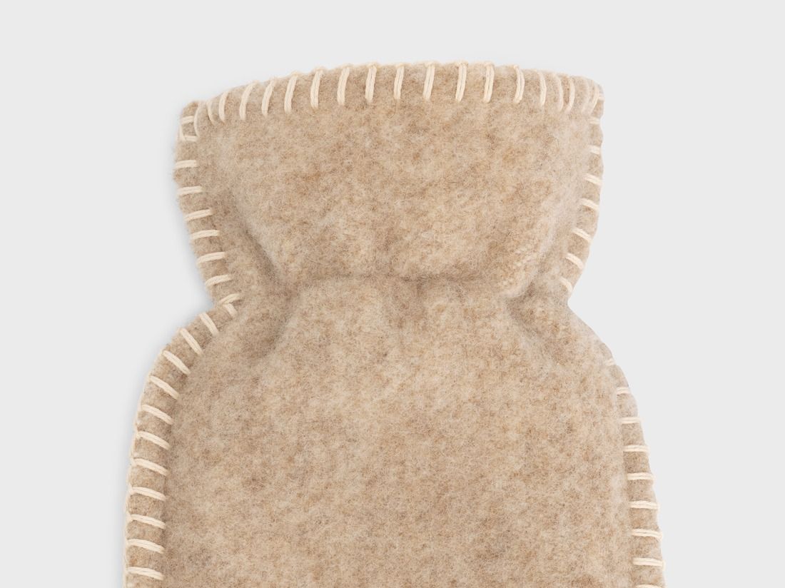 Kruikzak XL merino wol camel melange 78x12
