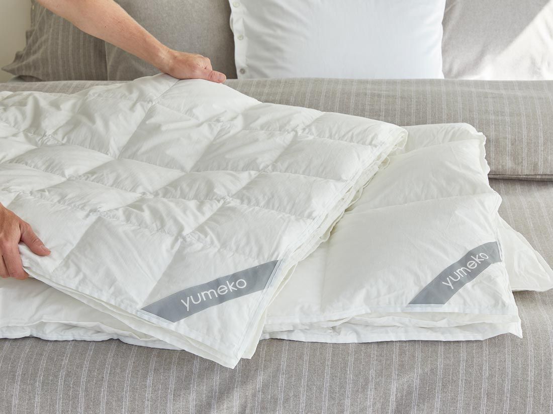 Couette en duvet deluxe tempérée 140x220