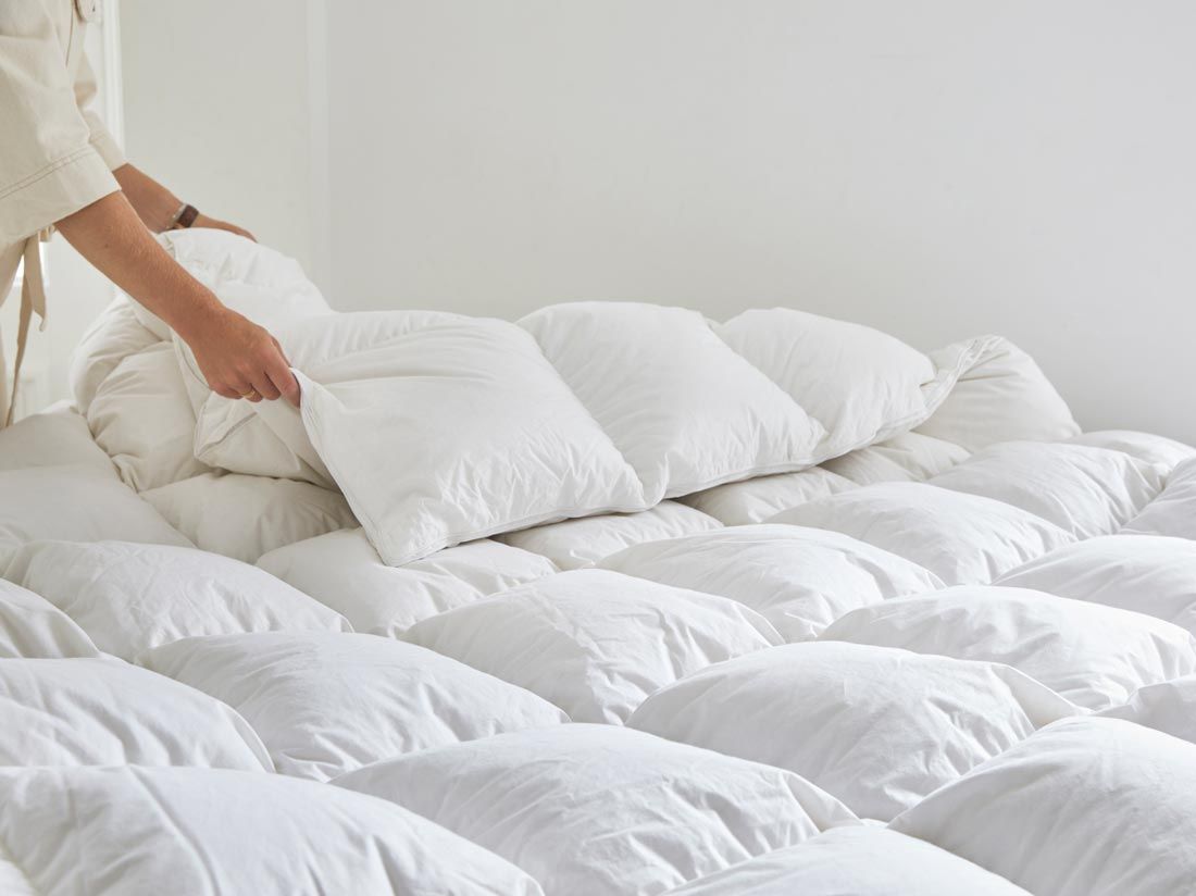 Couette en duvet tempérée 140x220