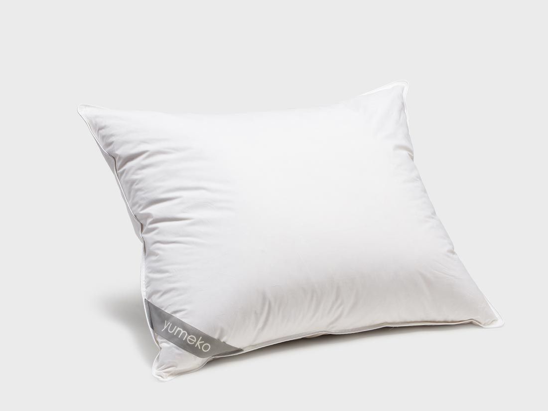 Oreiller en duvet et plumettes recyclés 60x70 ferme