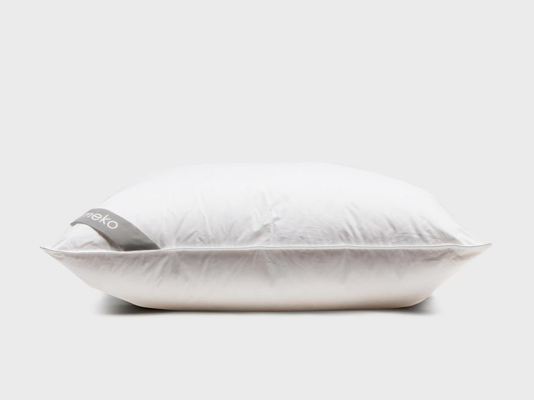 Oreiller en duvet et plumettes recyclés 60x70 moelleux