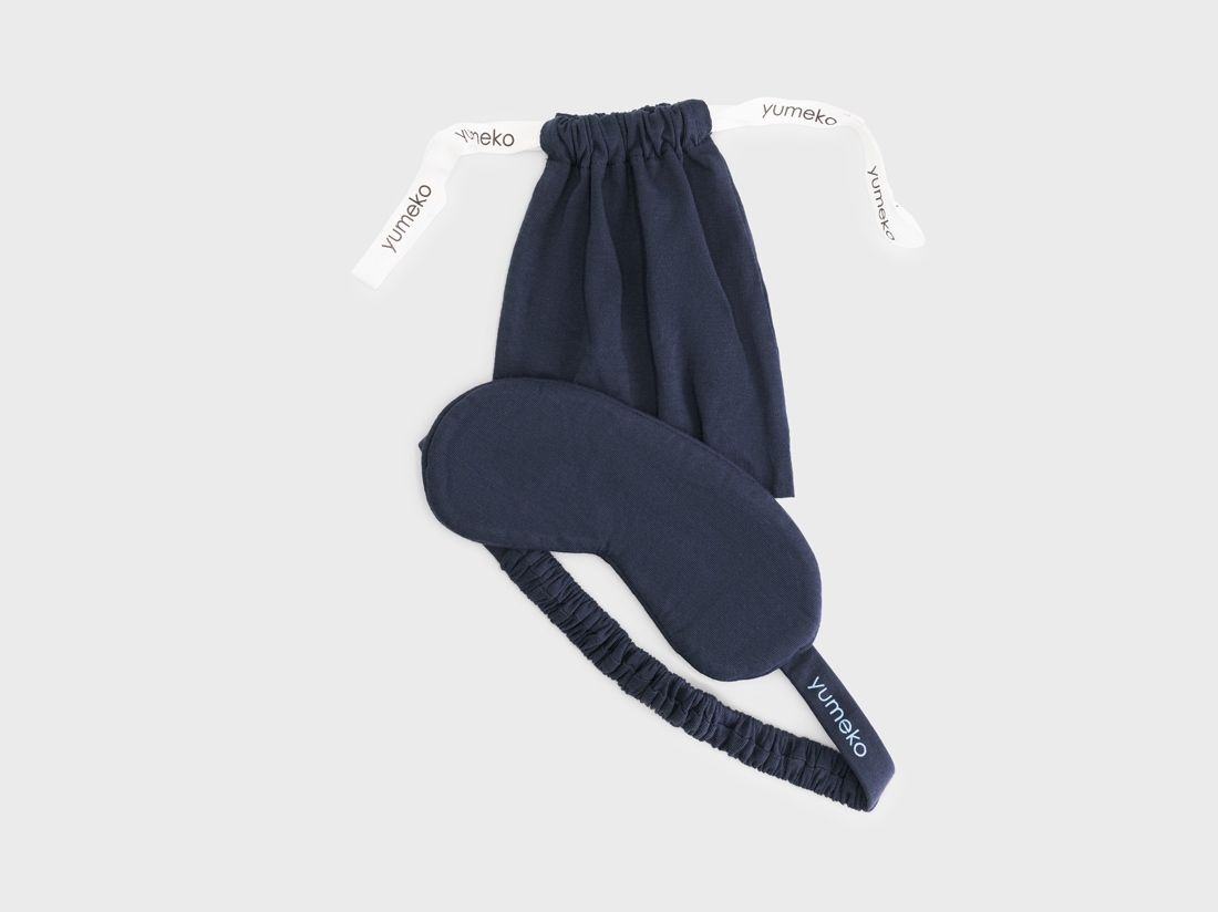 Masque de nuit jersey bleu minuit