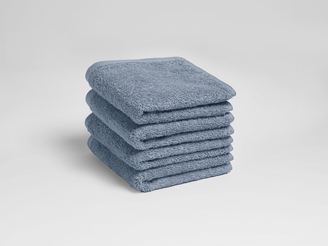 Gastendoekjes terry faded blue 30x50 - 4 st