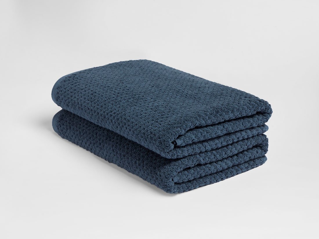 Douchelakens dots blue 70x140 - 2 st