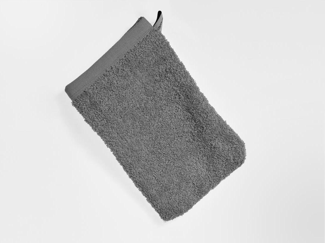 Gants de toilette éponge gris foncé 15x22 - 4 pcs