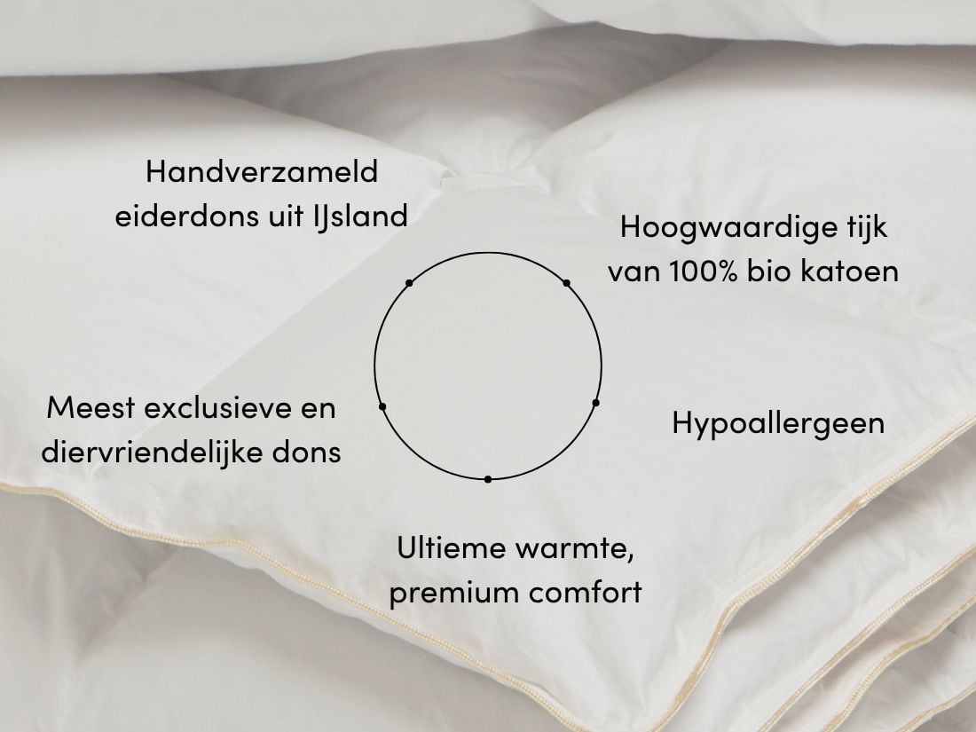 Dekbed eiderdons lente/herfst