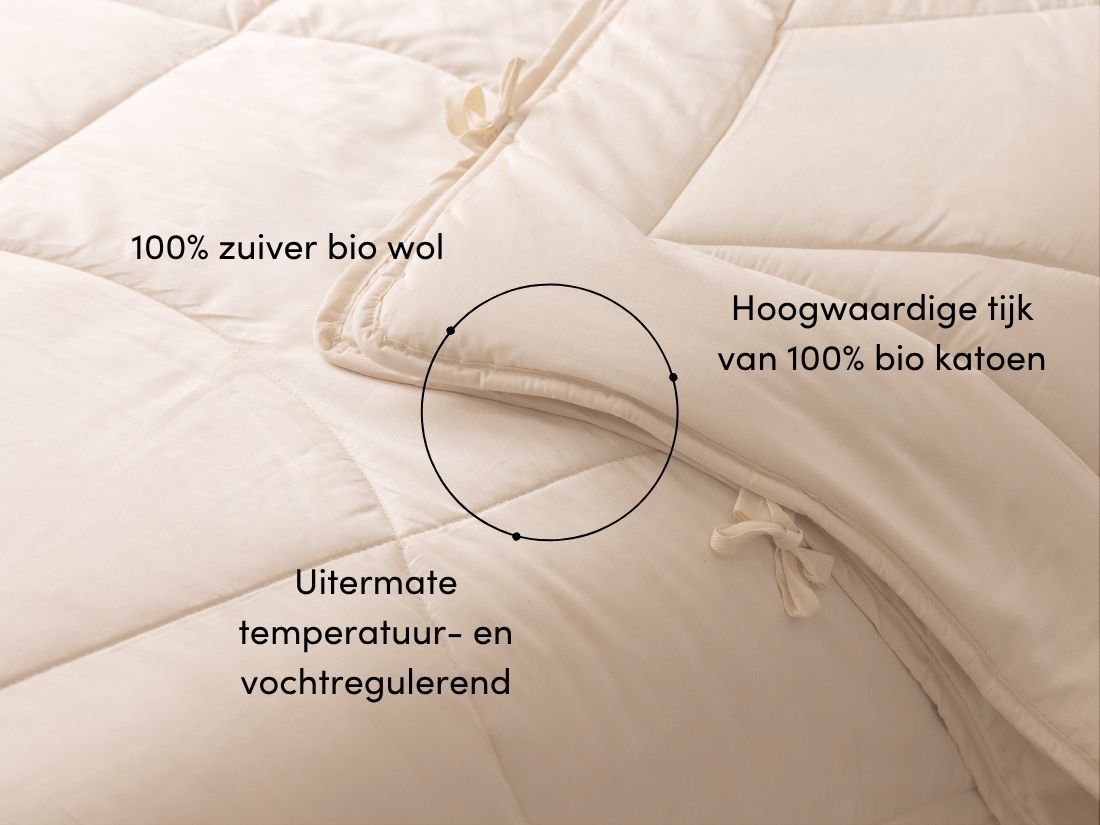 Dekbed wol lente/herfst