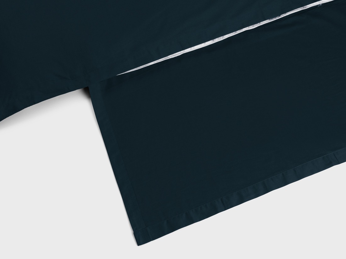 Dekbedovertrek katoen satijn blueberry starry flow