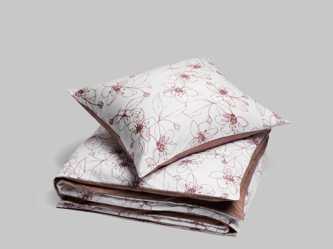 Satin-Bettwäsche Big Blossom