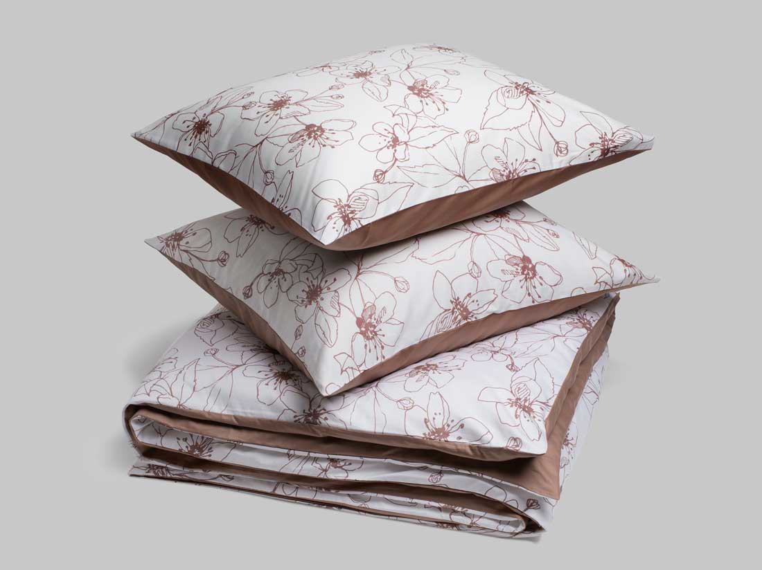Satin-Bettwäsche Big Blossom