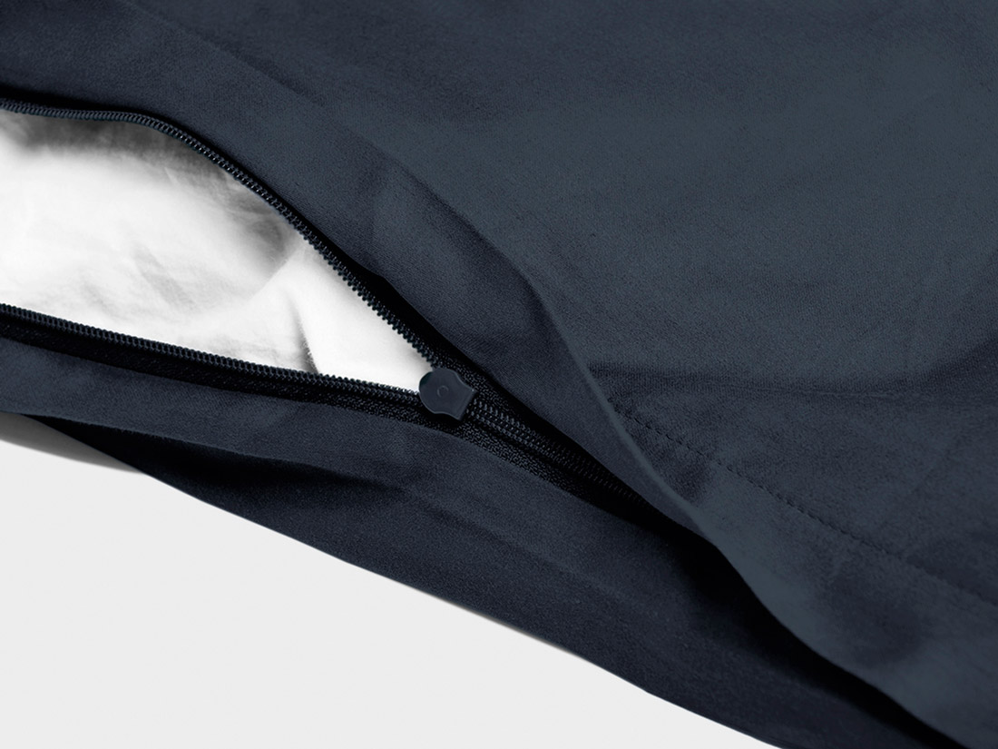 Satin-Bettwäsche Blueberry