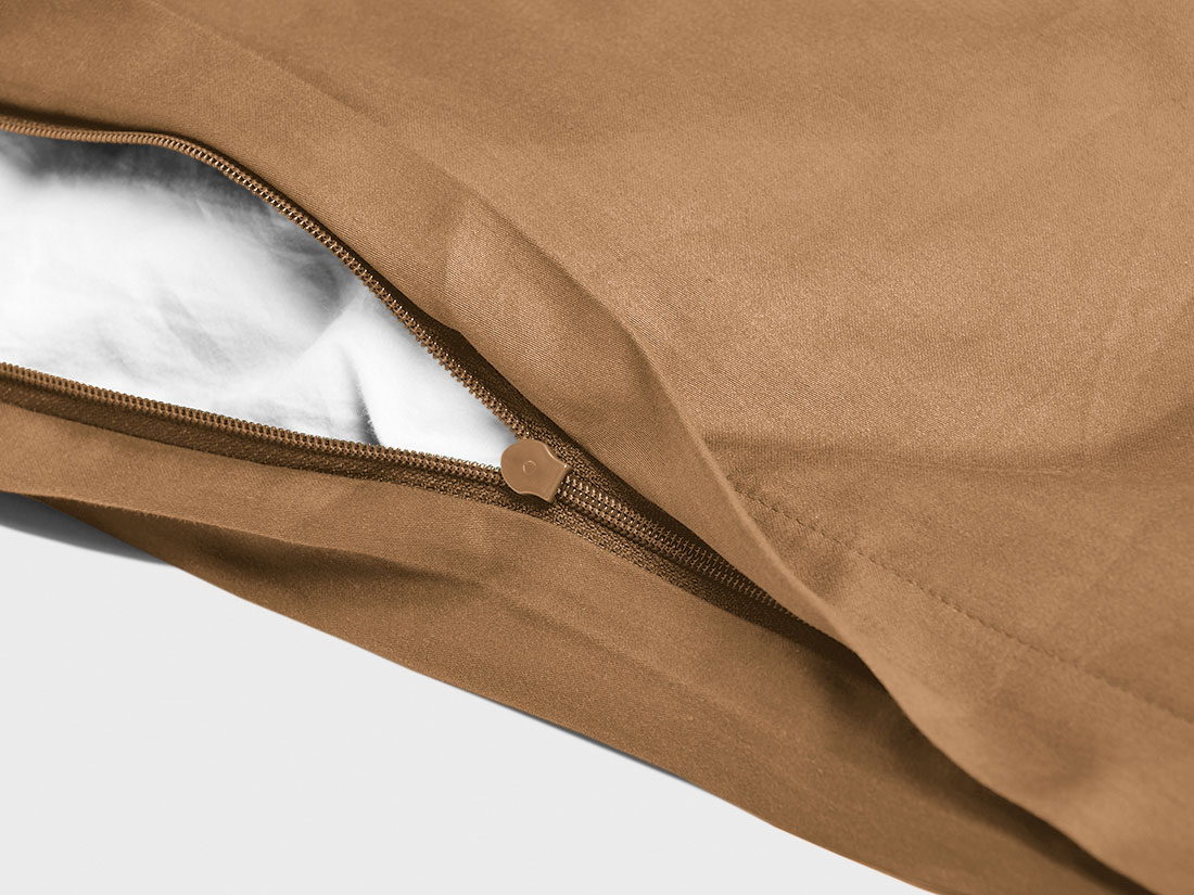 Satin-Bettwäsche Caramel