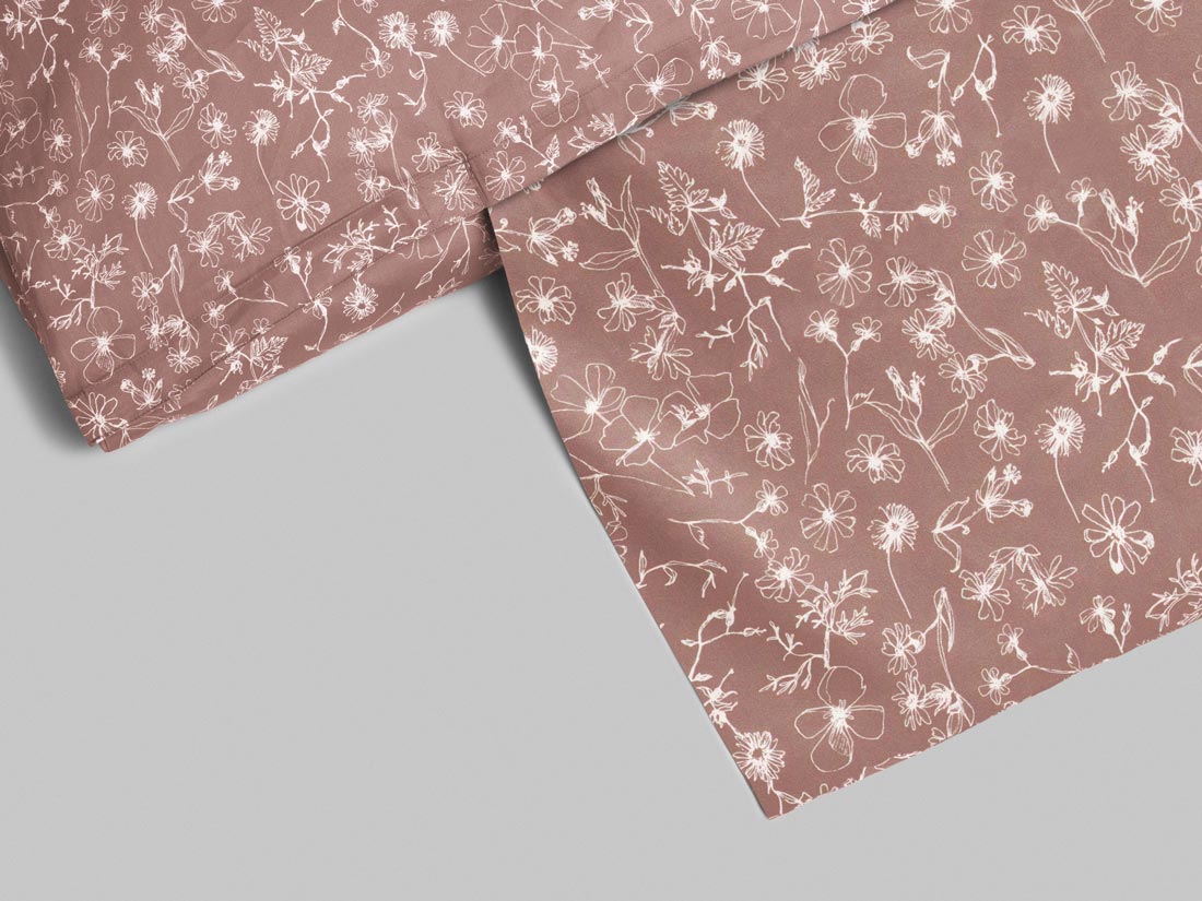 Dekbedovertrek katoen satijn fields of blush