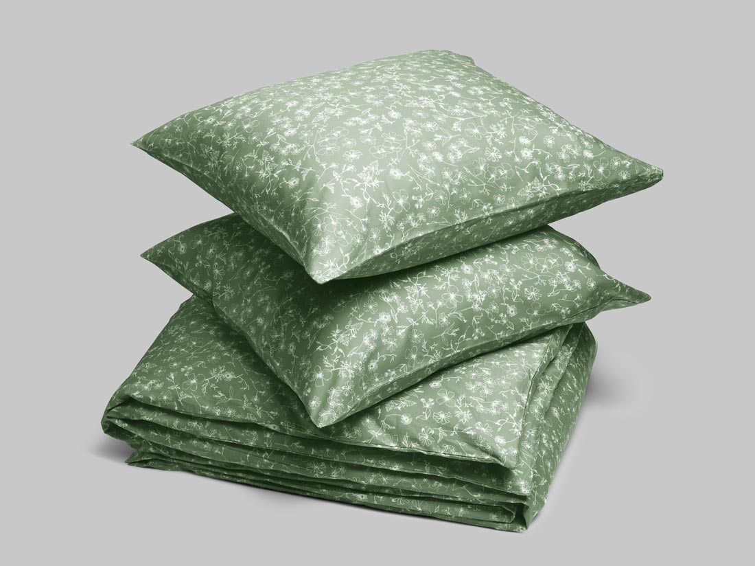 Satin-Bettwäsche Fields Of Olive