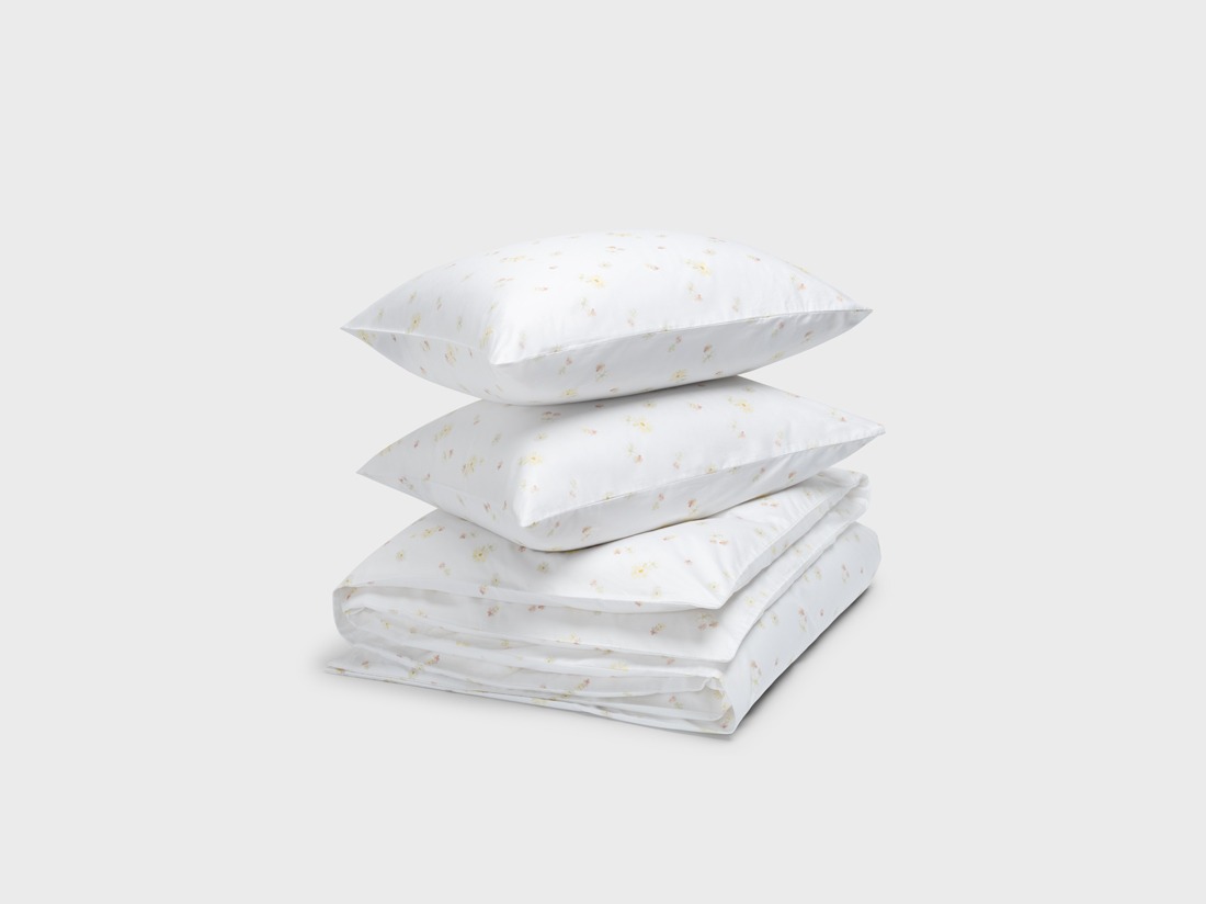 Dekbedovertrek katoen satijn flower valley