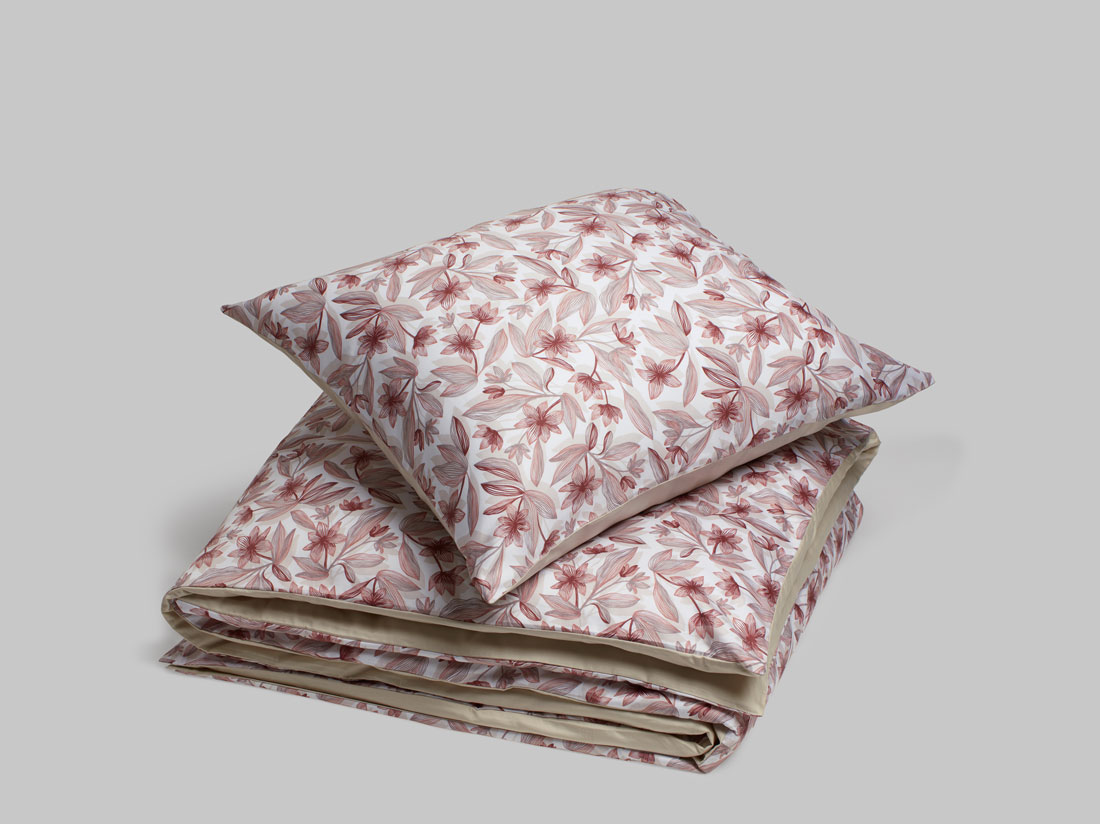 Satin-Bettwäsche Lilies