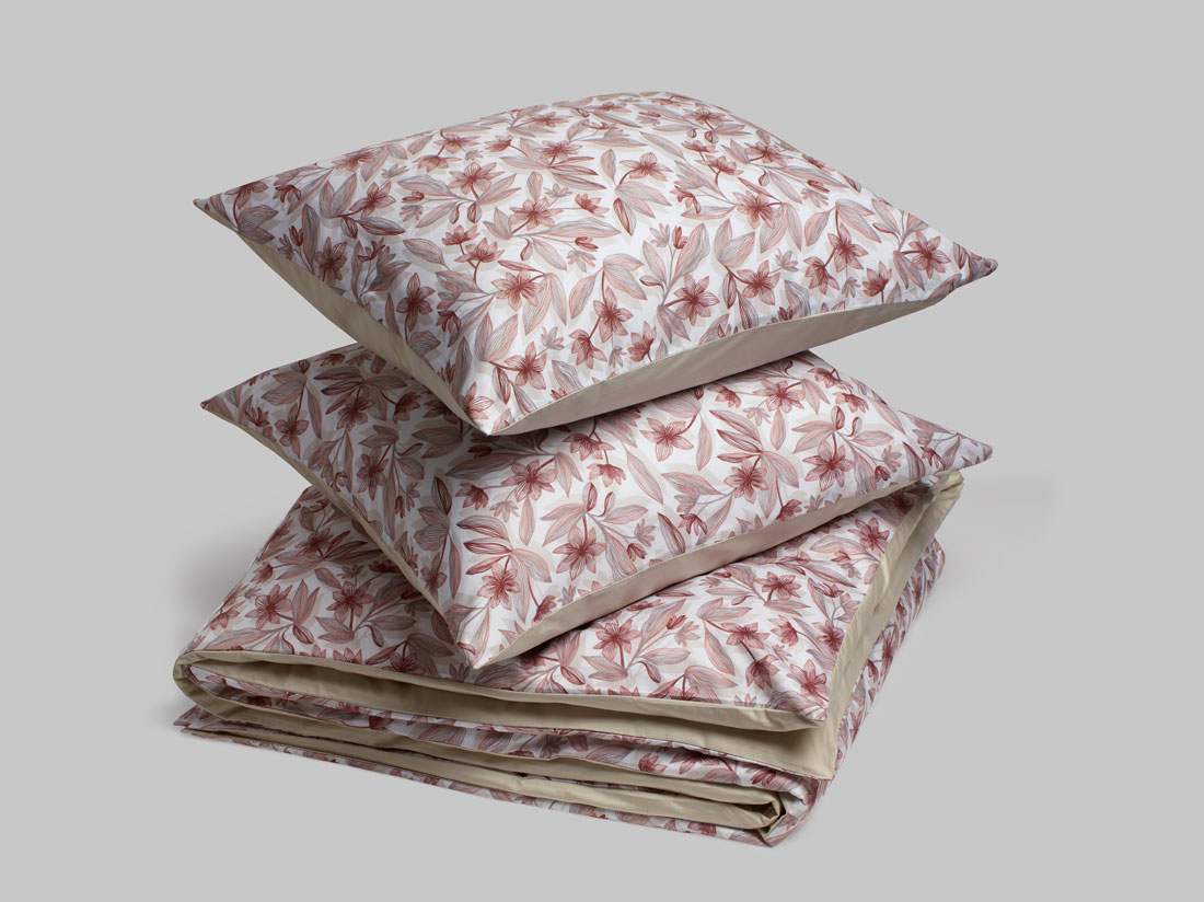 Satin-Bettwäsche Lilies