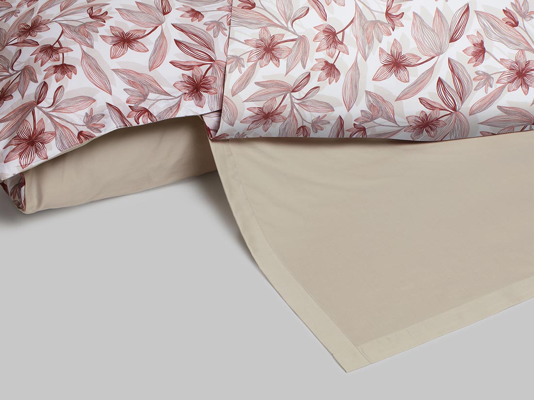 Satin-Bettwäsche Lilies