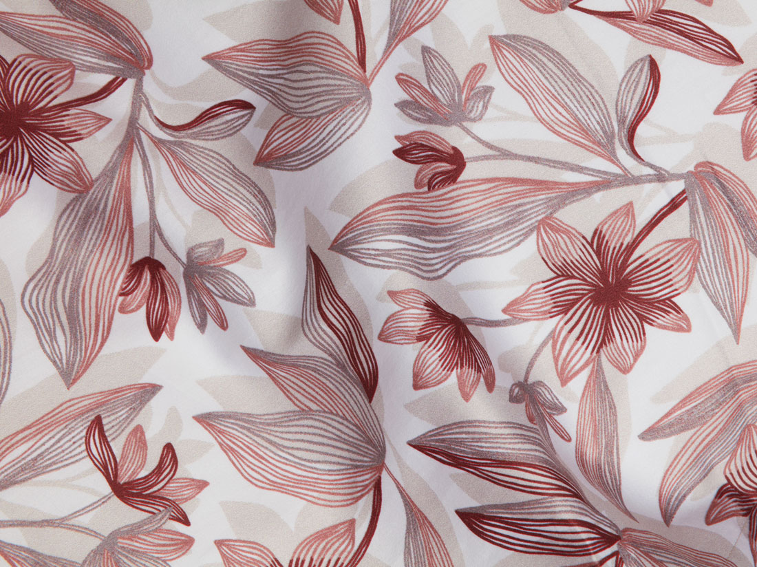 Satin-Bettwäsche Lilies