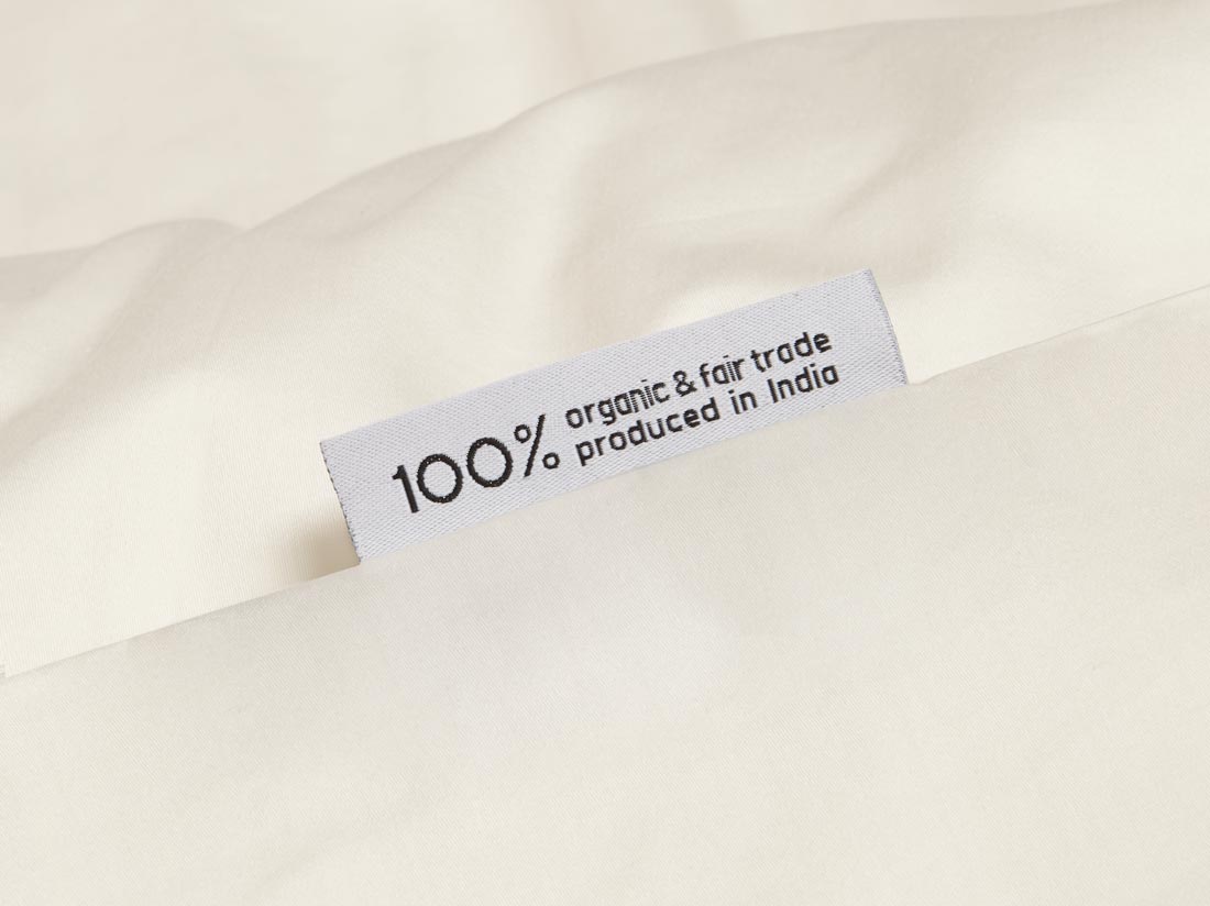 Housse de couette satin de coton naturel