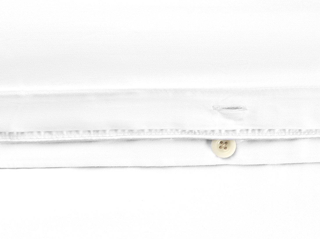 Påslakanset bomullssatin pure white