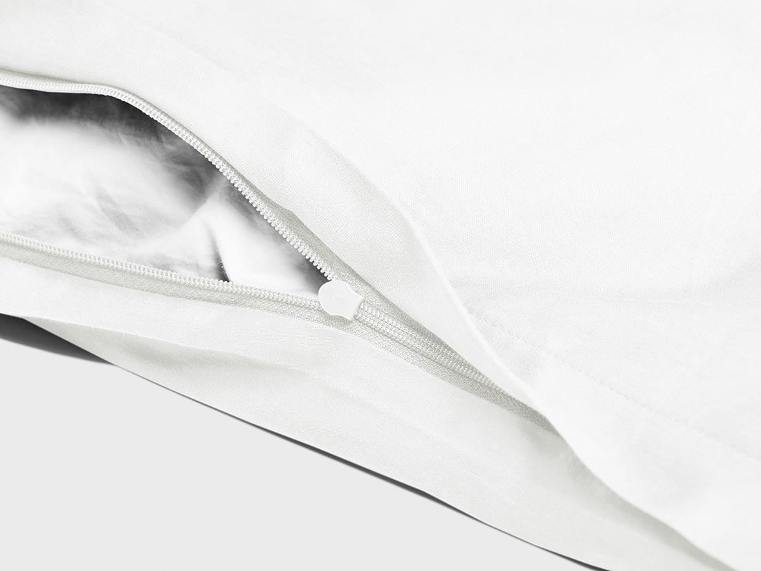 Satin-Bettwäsche Pure White