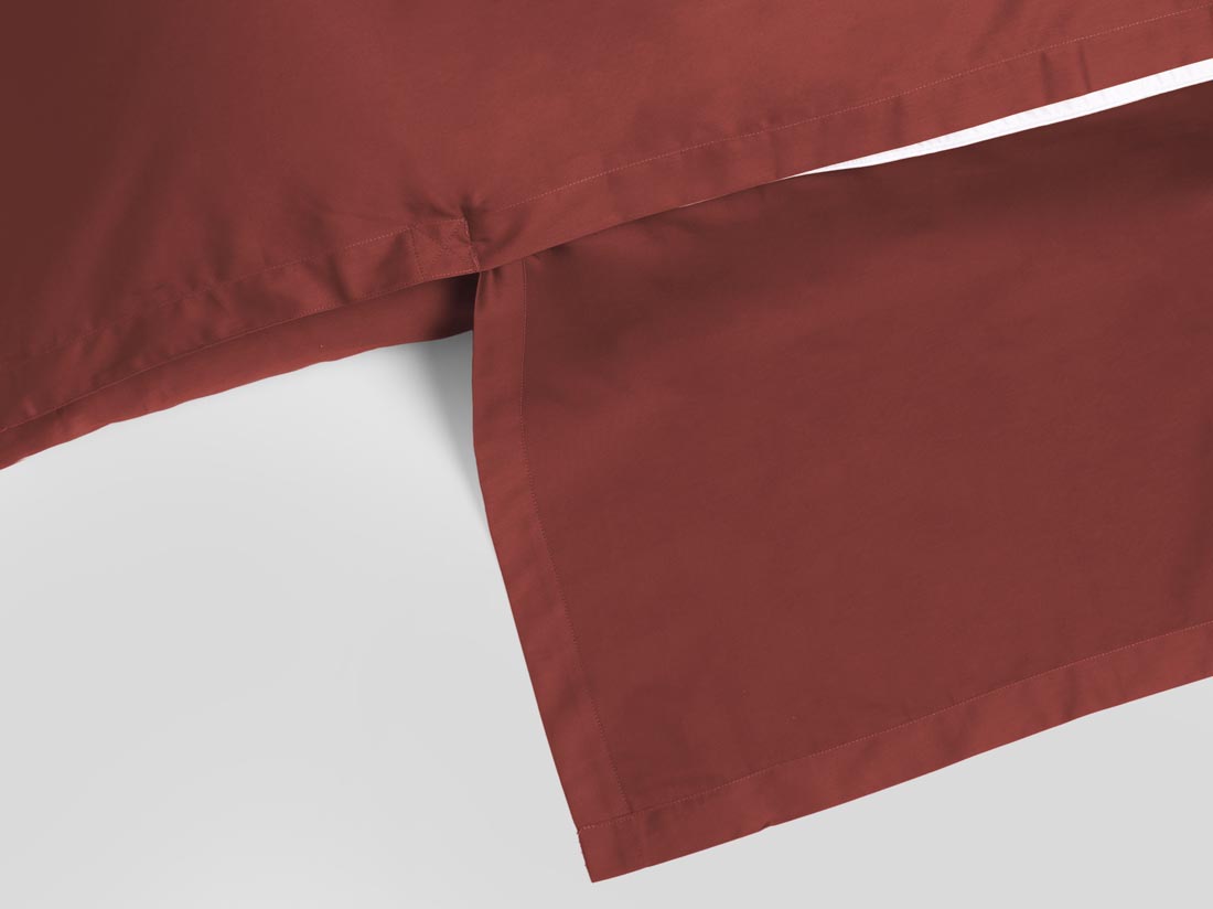 Dekbedovertrek katoen satijn radiant red