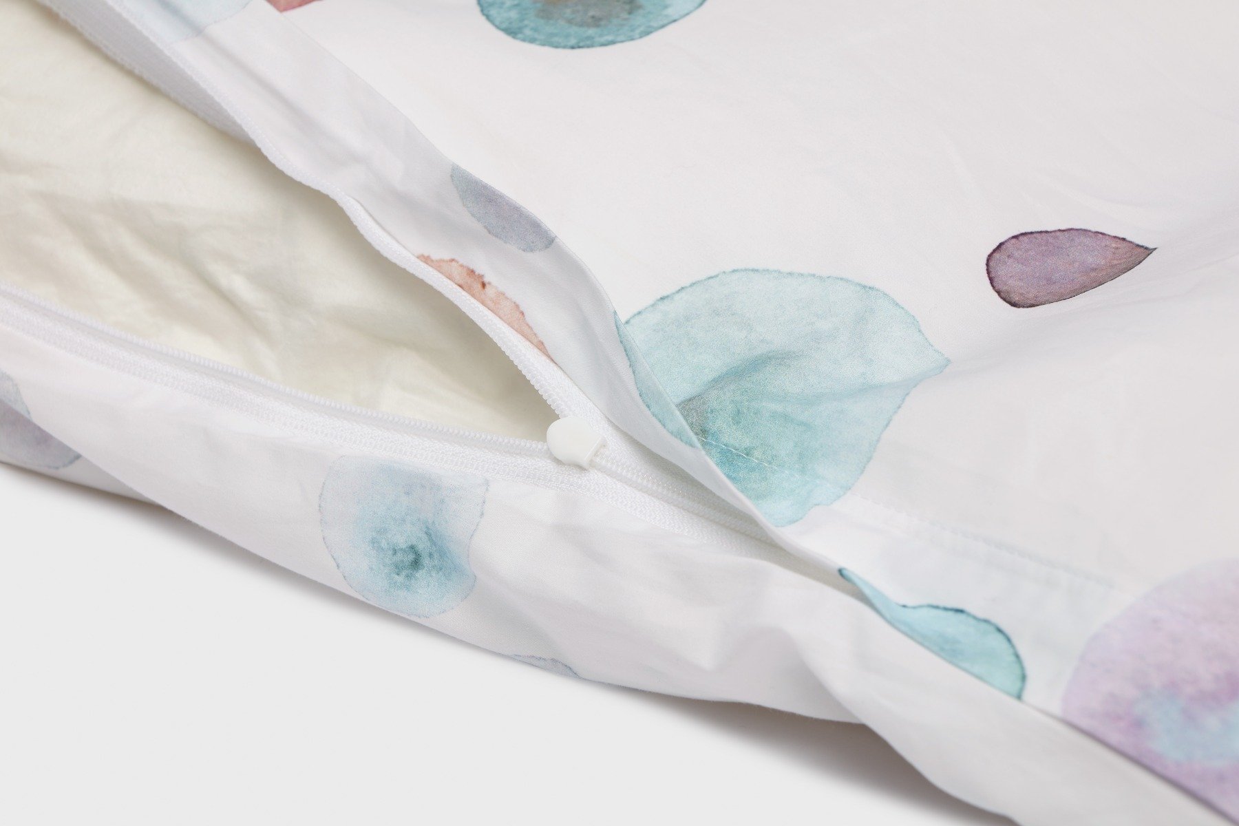 Satin-Bettwäsche Watercolor Dots Multicolor