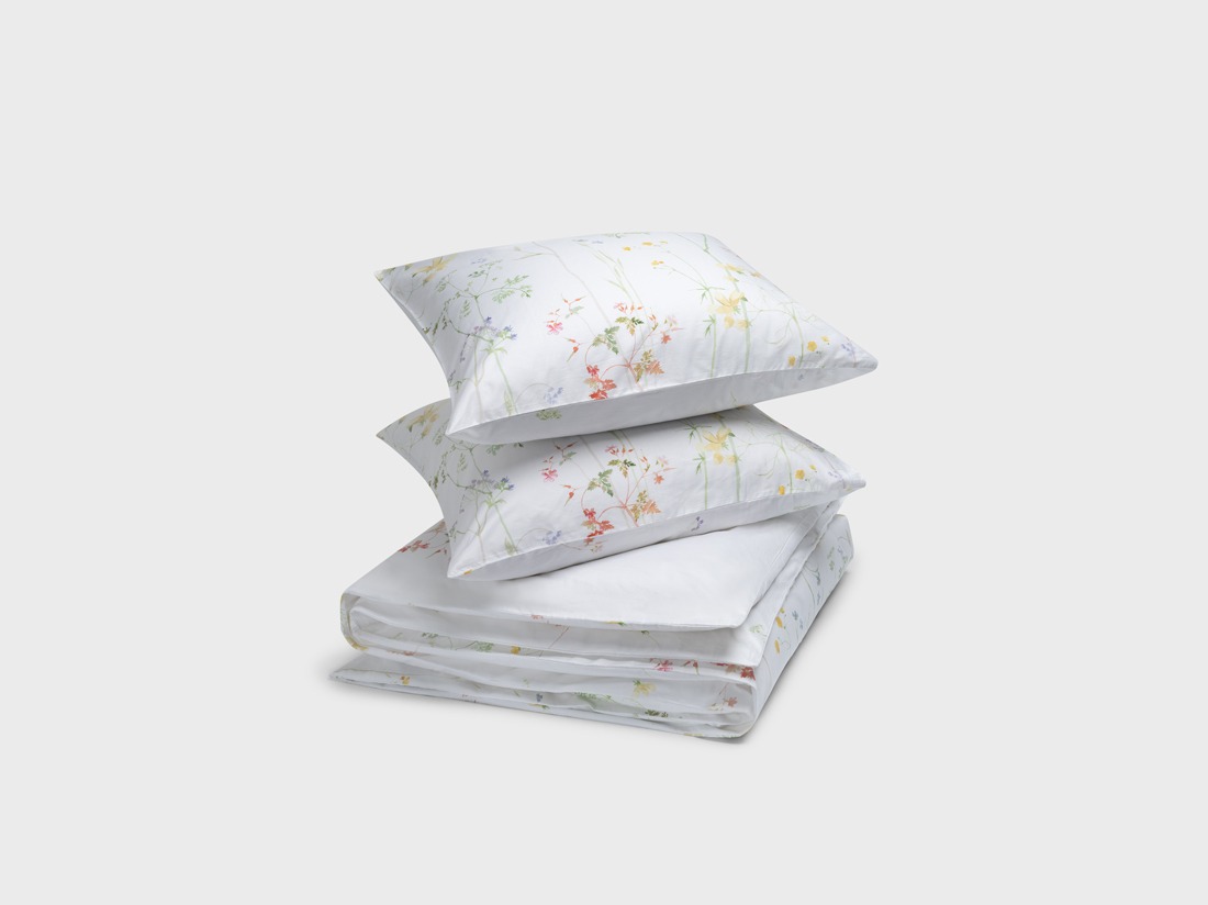 Dekbedovertrek katoen satijn wild flowers