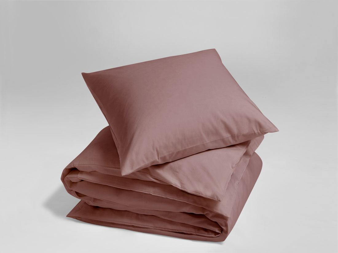 Dekbedovertrek katoen TENCEL™ blush rose