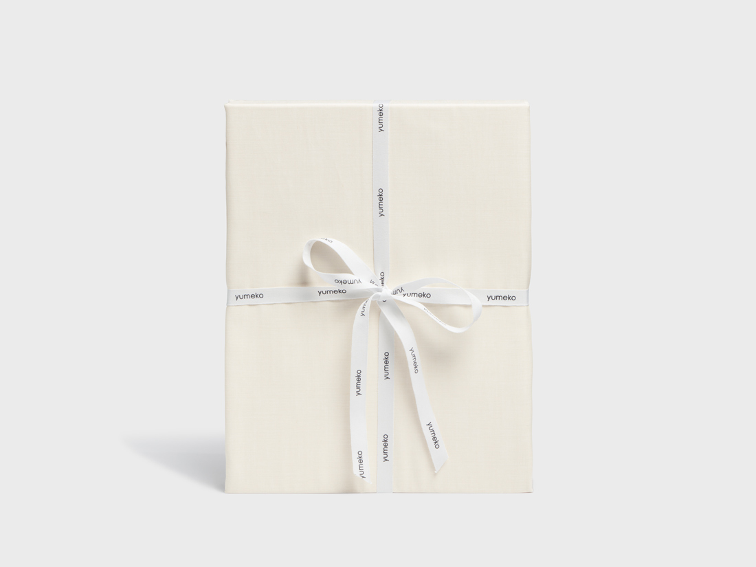 Dekbedovertrek katoen TENCEL™ latte chambray