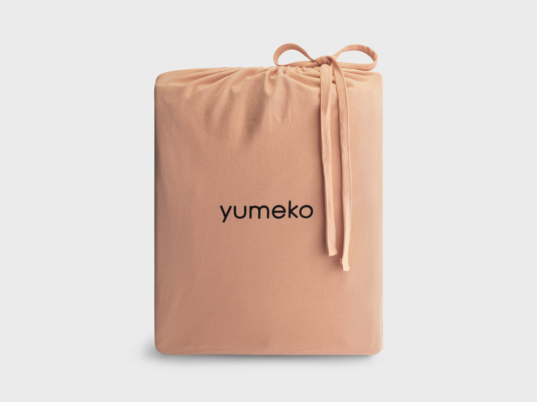 Dekbedovertrek jersey perfect peach