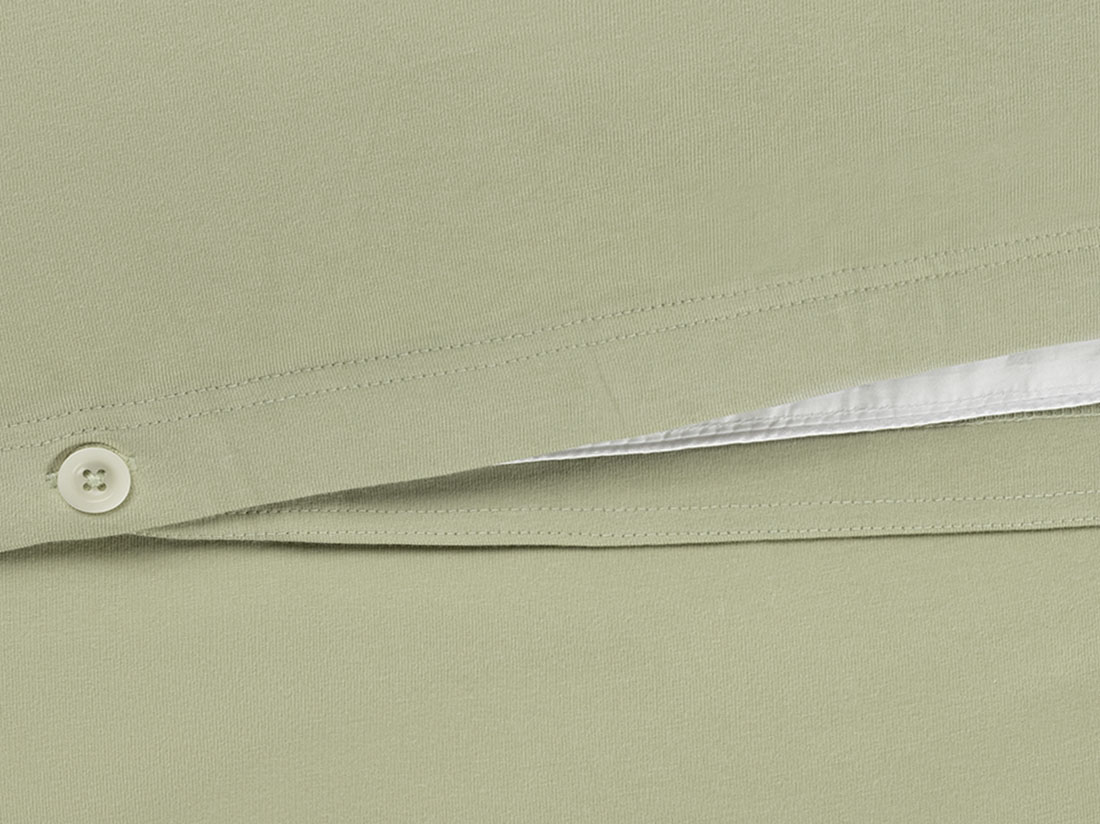 Juniordynebetræk jersey pistachio green