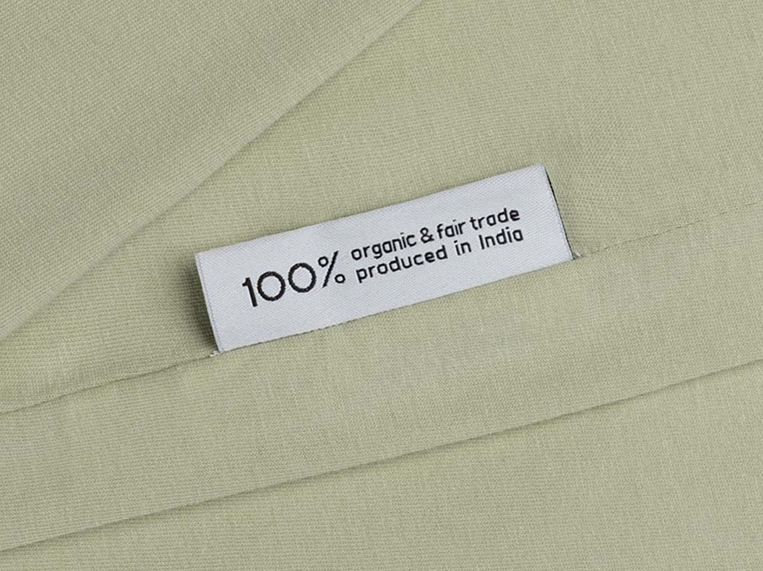 Juniordynebetræk jersey pistachio green