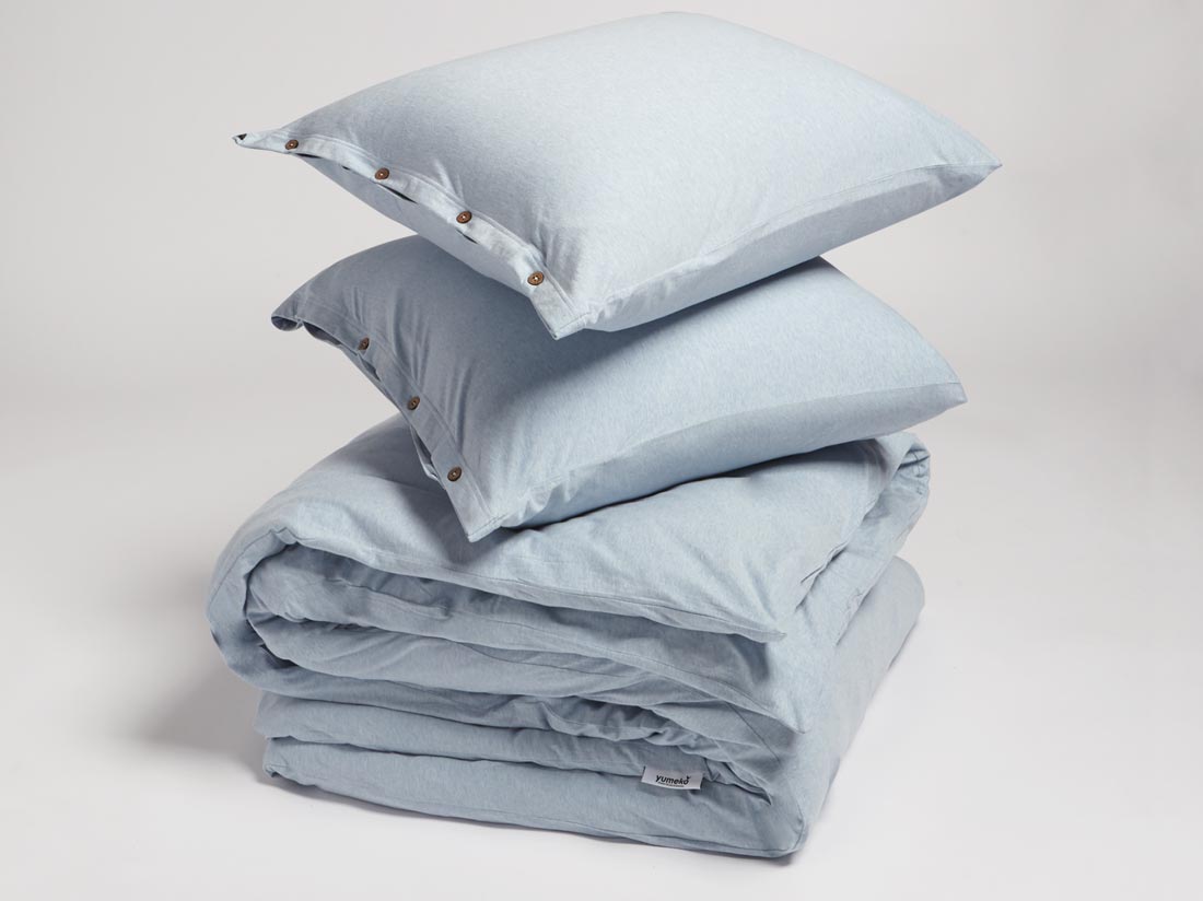 Jersey-Bettwäsche Soft Blue
