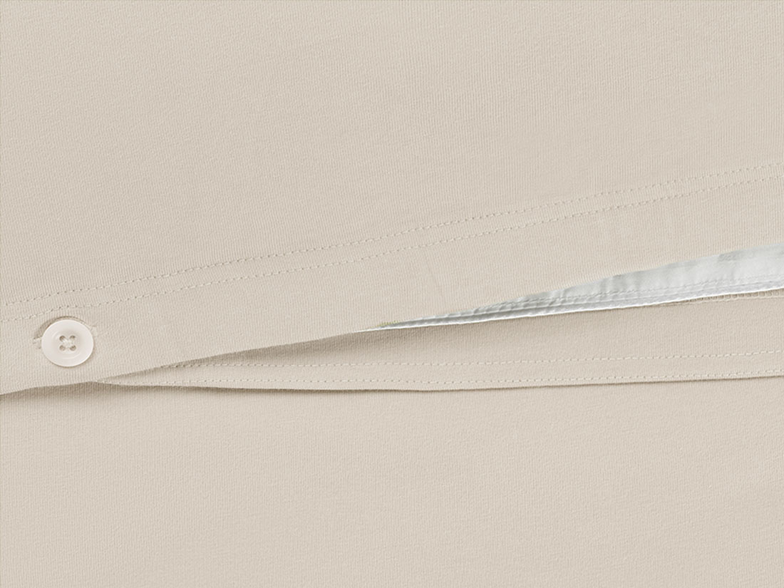 Housse de couette enfant jersey soleil levant blanc