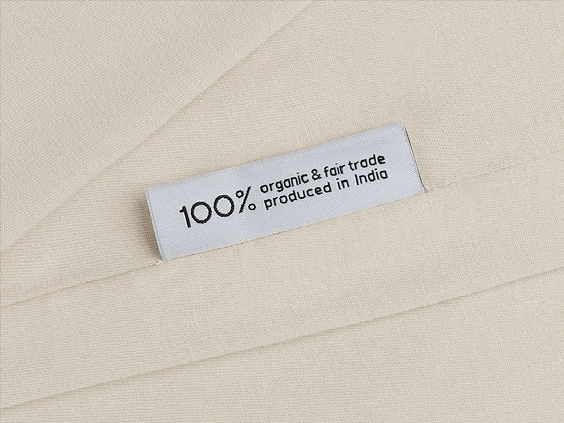 Housse de couette enfant jersey soleil levant blanc
