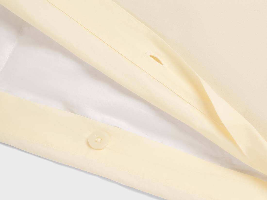 Dekbedovertrek percal katoen butter glow