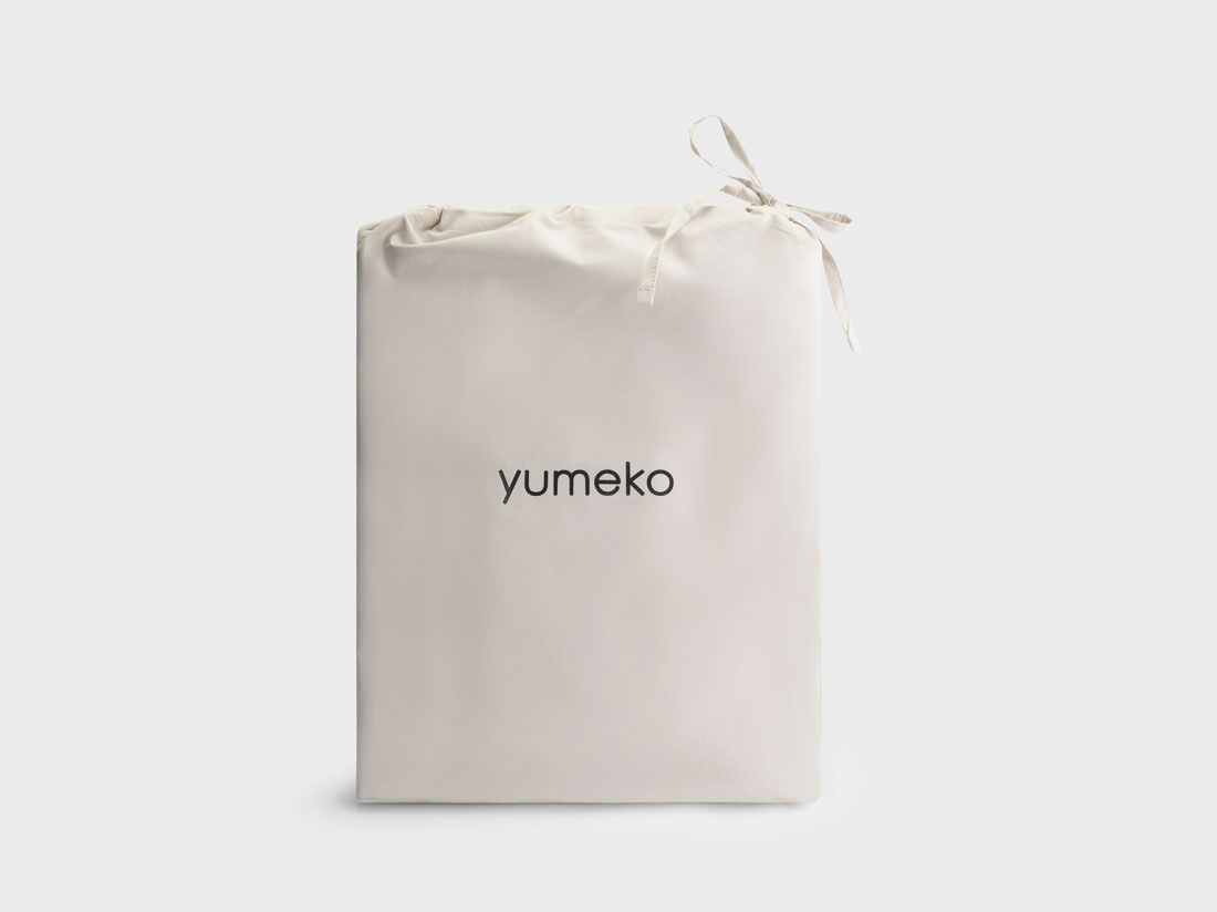 Dekbedovertrek percal katoen double face sand/terracotta